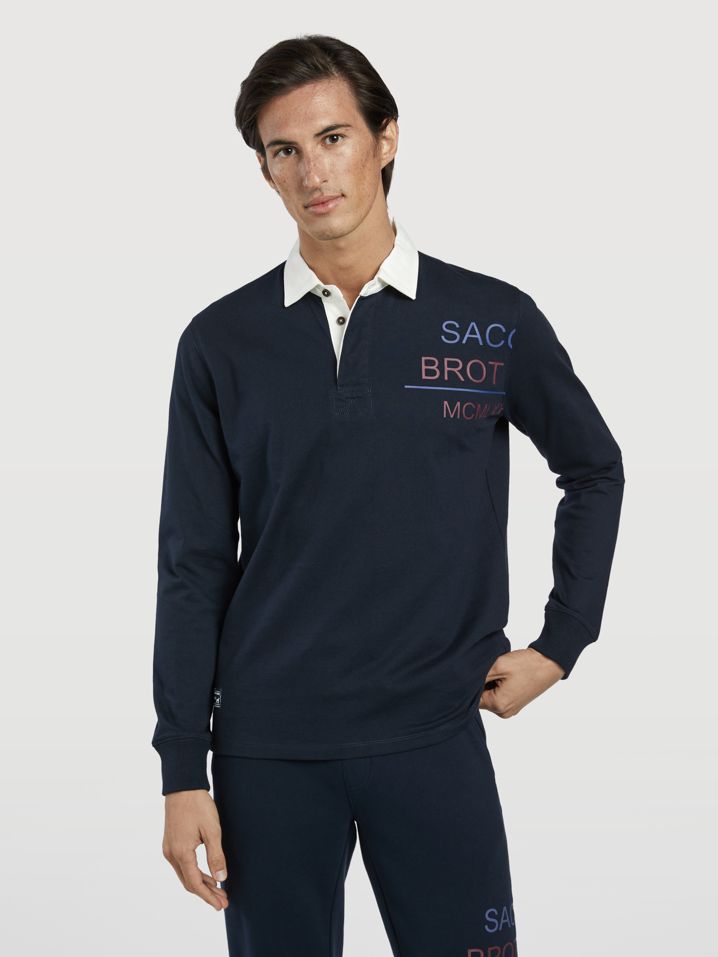 Gen Z Collection rugby polo with branding