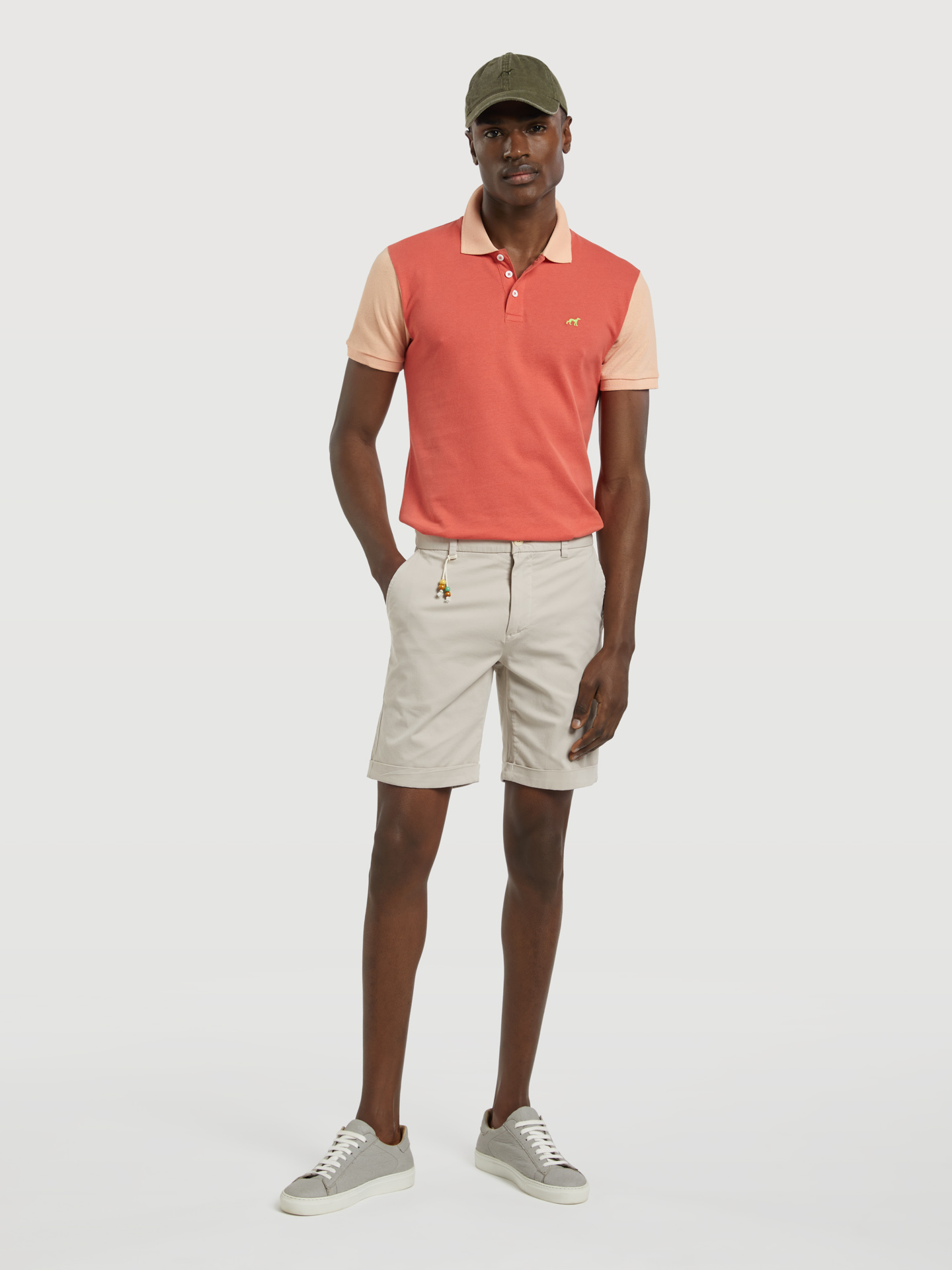 Basic Comfort Slim Fit Bermuda in Garment Dye