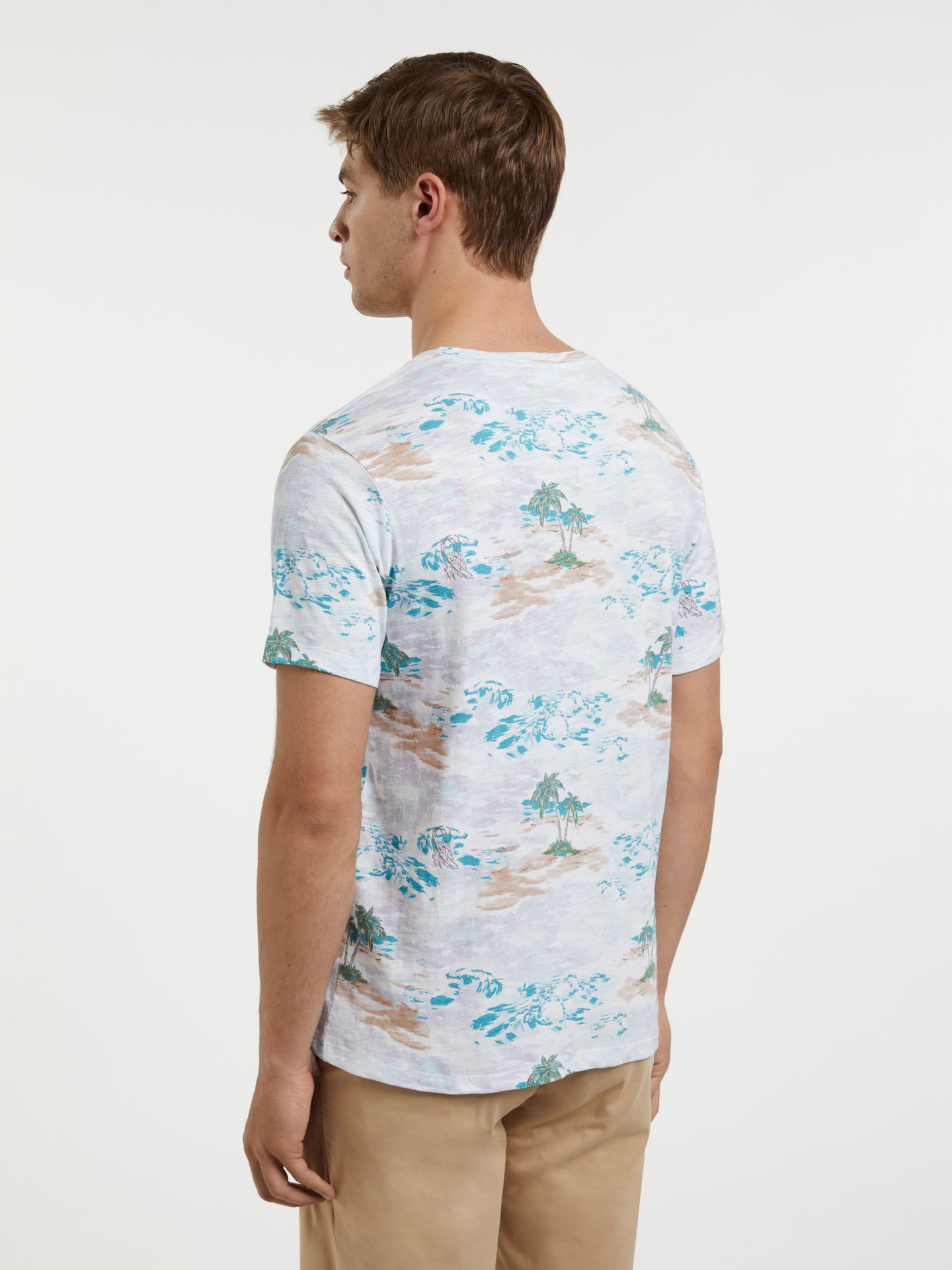 Respekt T-shirt With 'Desert Island' Print