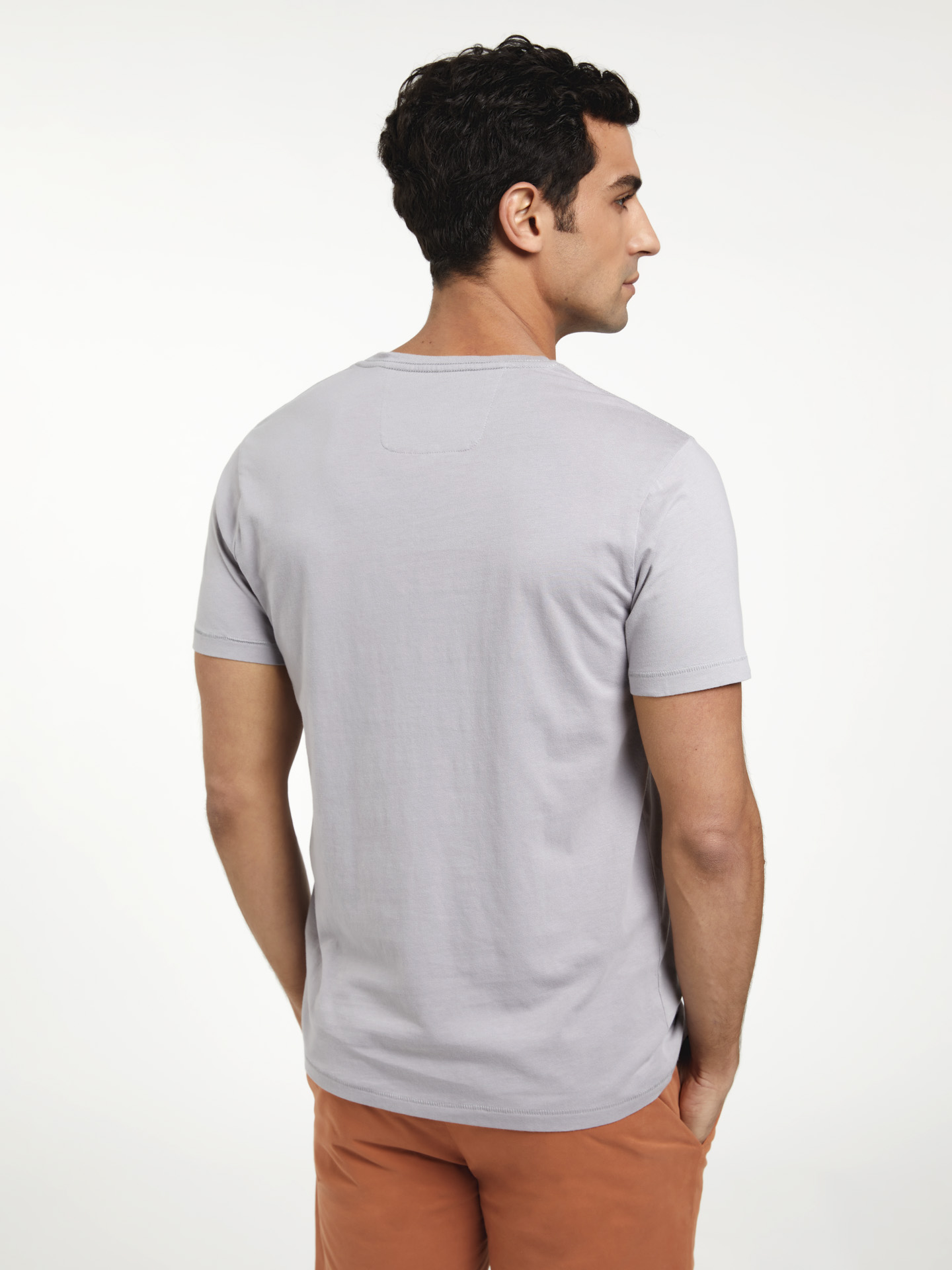 Garment Dye T-shirt With Placket