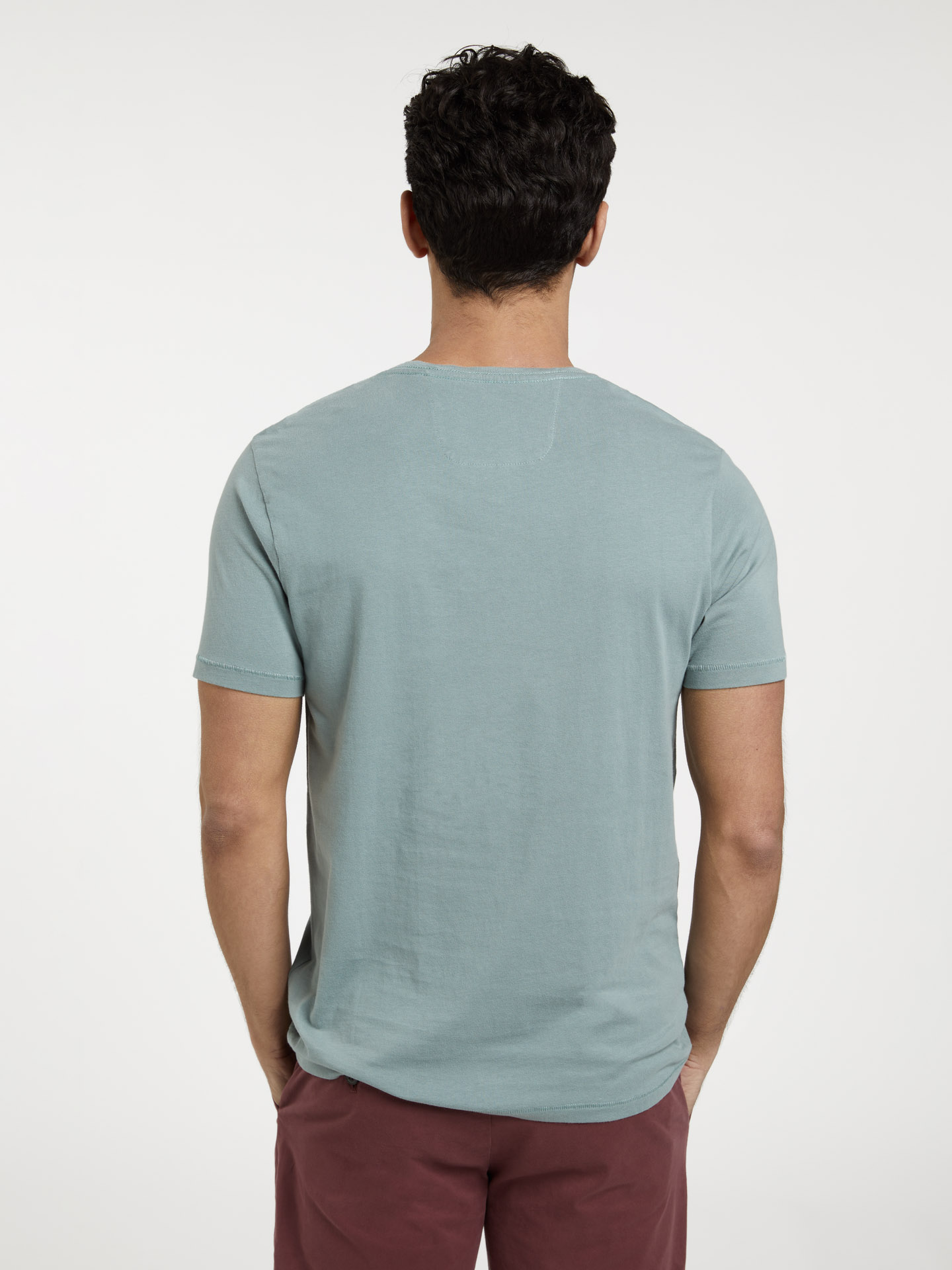 Garment Dye T-shirt With Placket