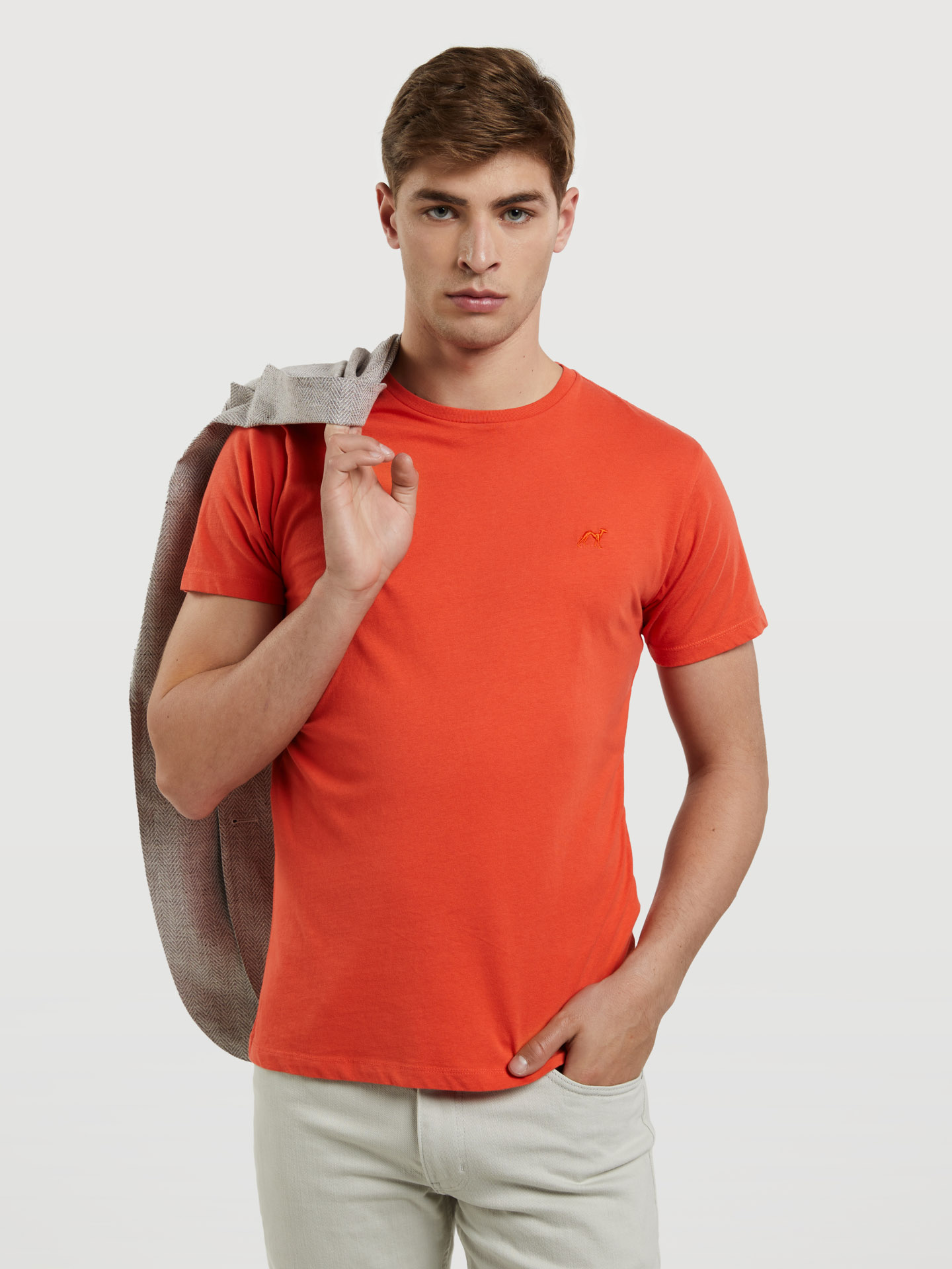 Respekt T-shirt With Chest Logo Embroidery