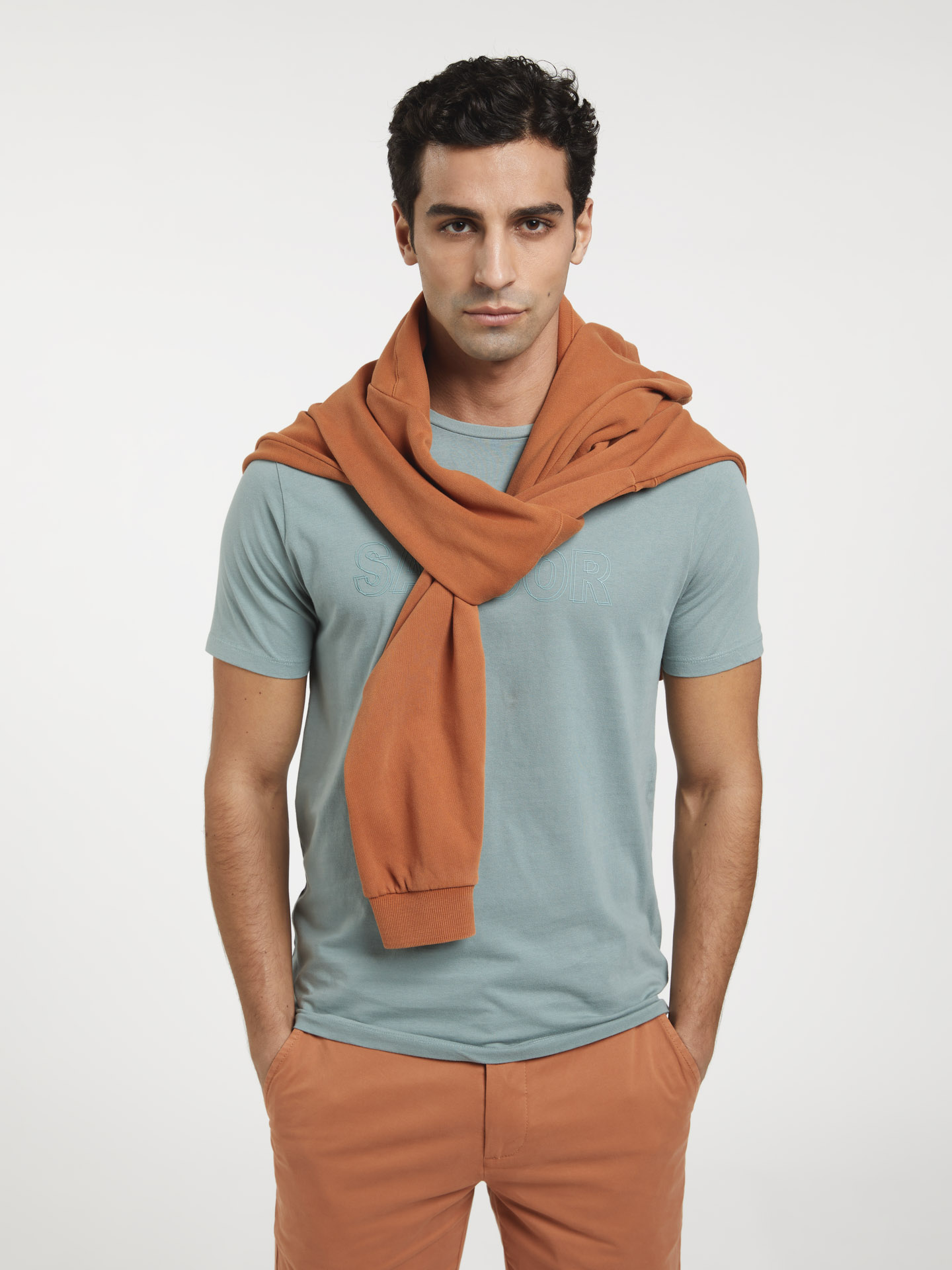 Garment Dye T-shirt with Branding