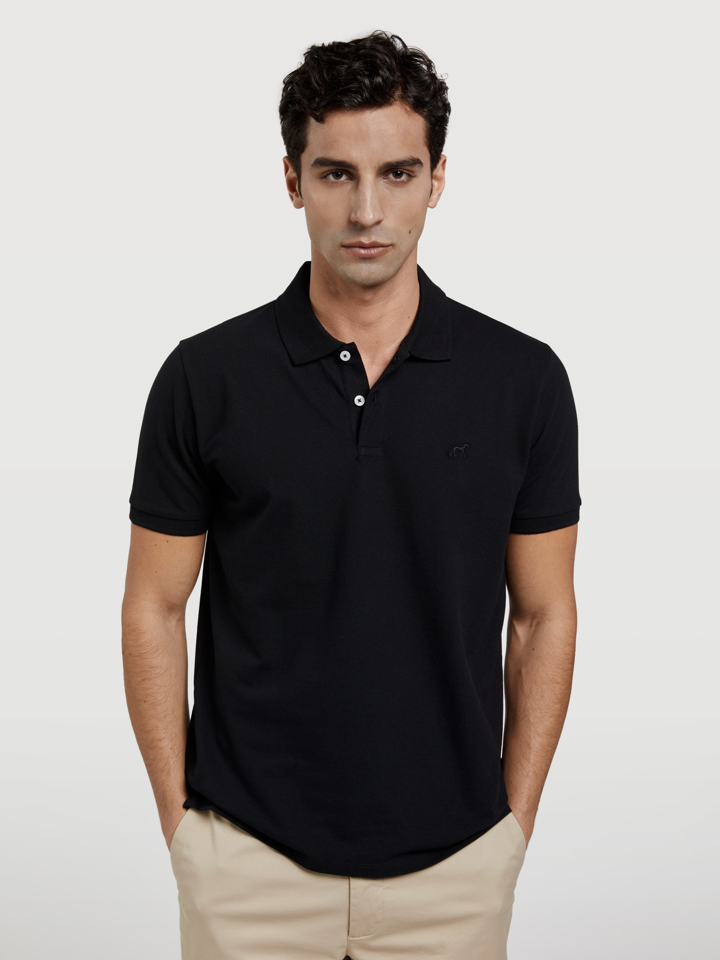 Regular Fit Basic Polo PiquÃ© Shirt