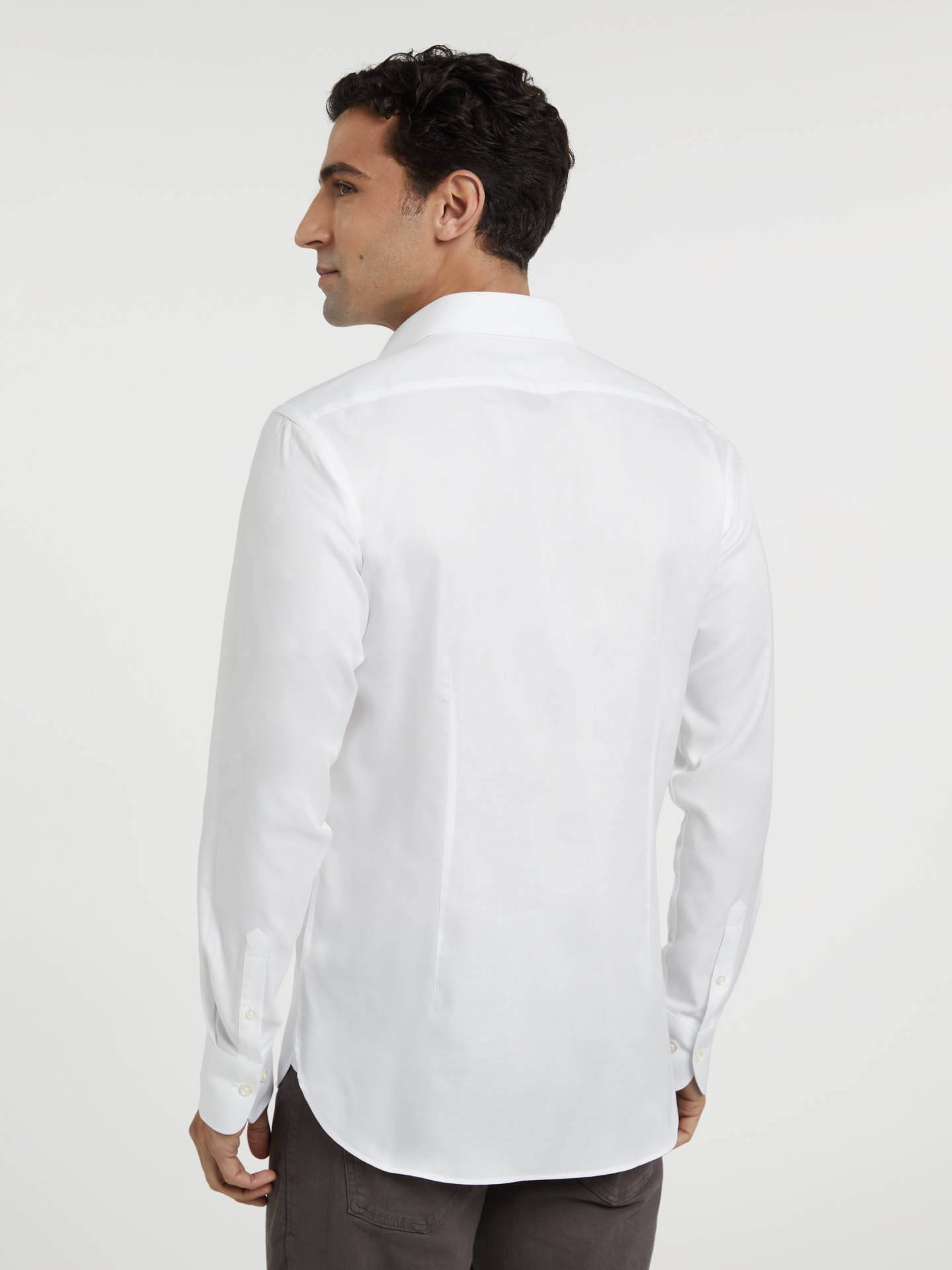 Slim fit business plain oxford formal shirt