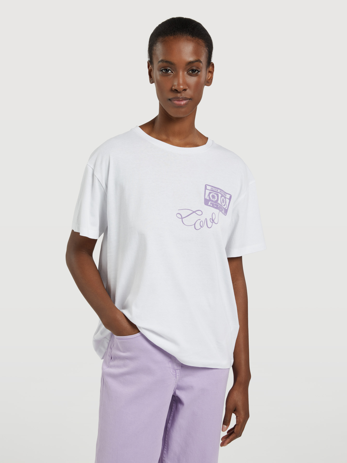 Mix Tape Print T-shirt