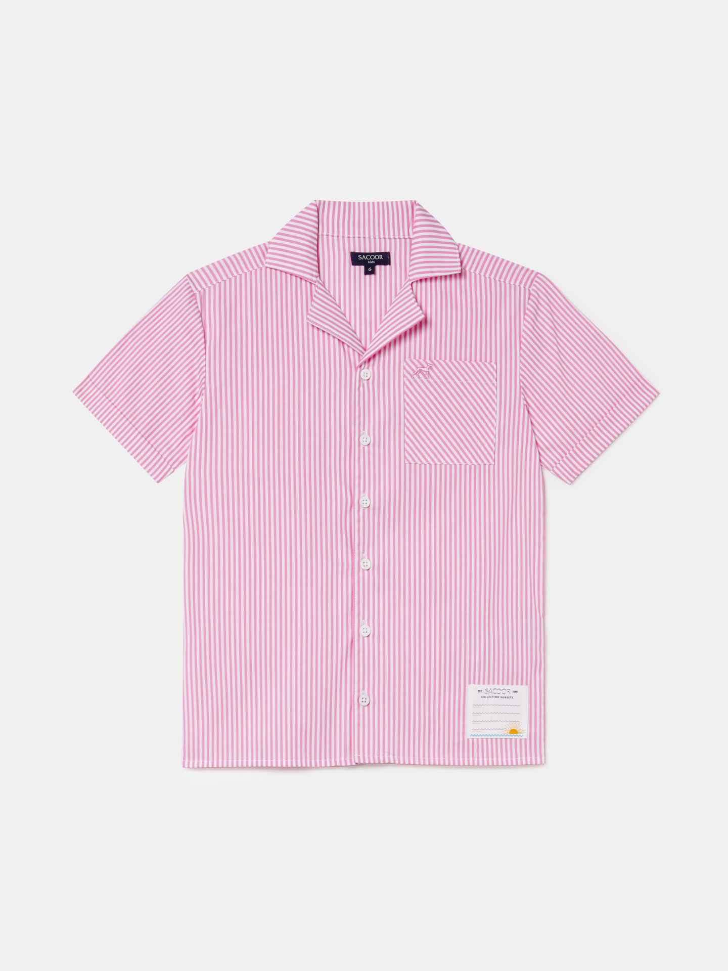 Striped Cuban Collar shirt