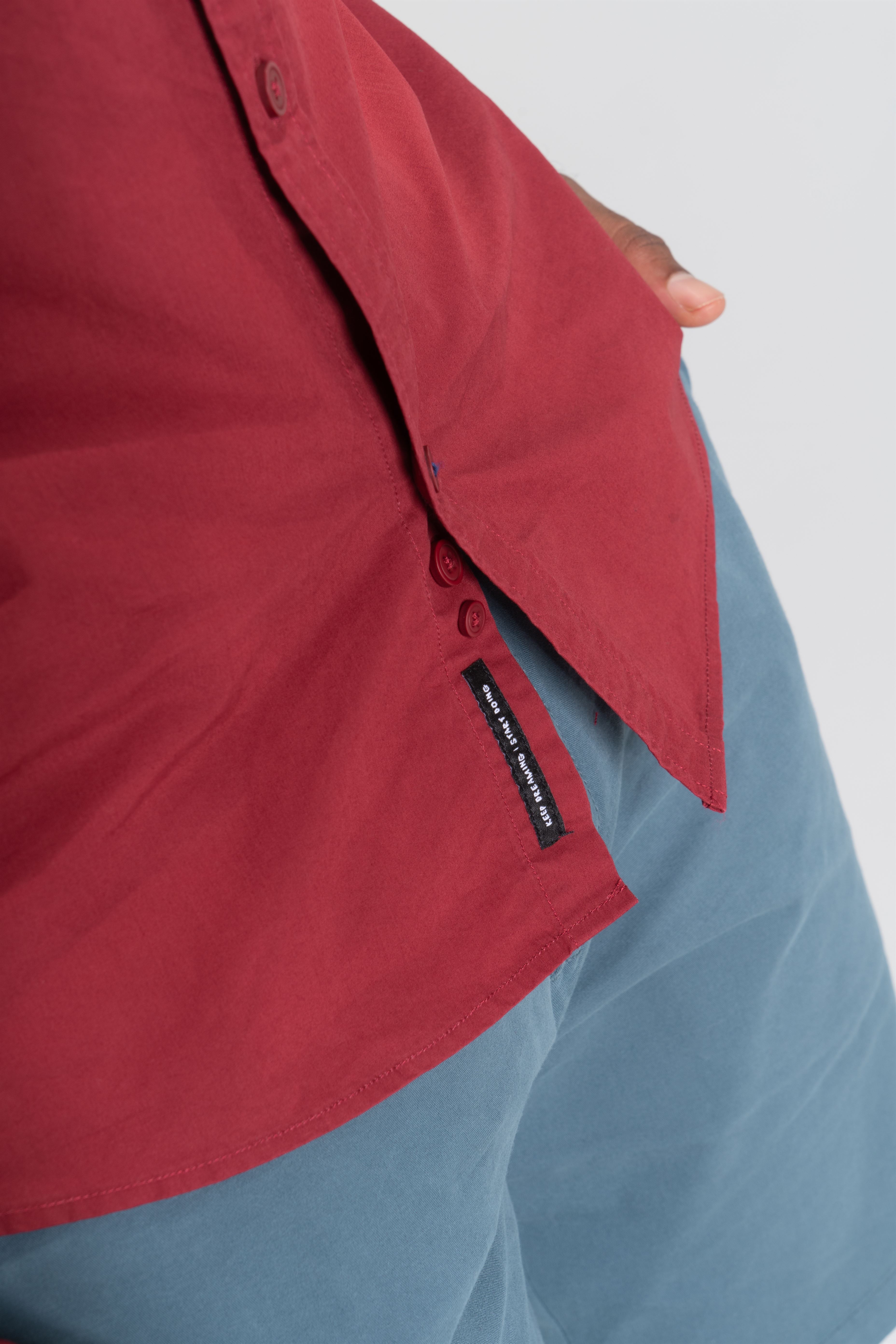 Green Slim-fit-fit shirt