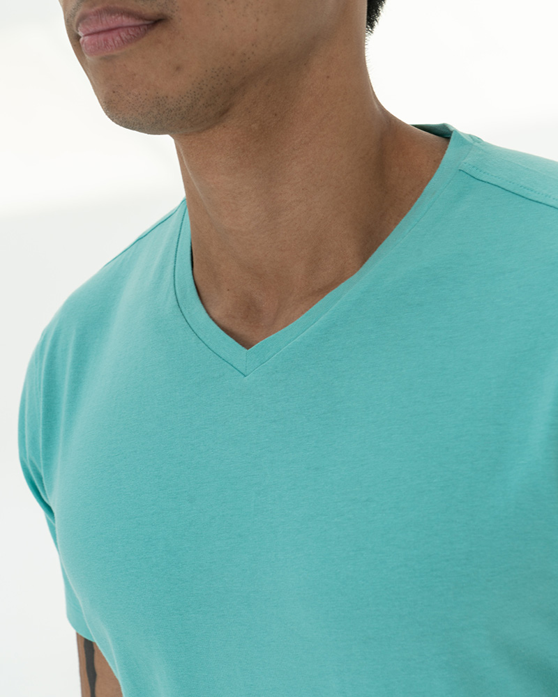 Bege V-neck t-shirt
