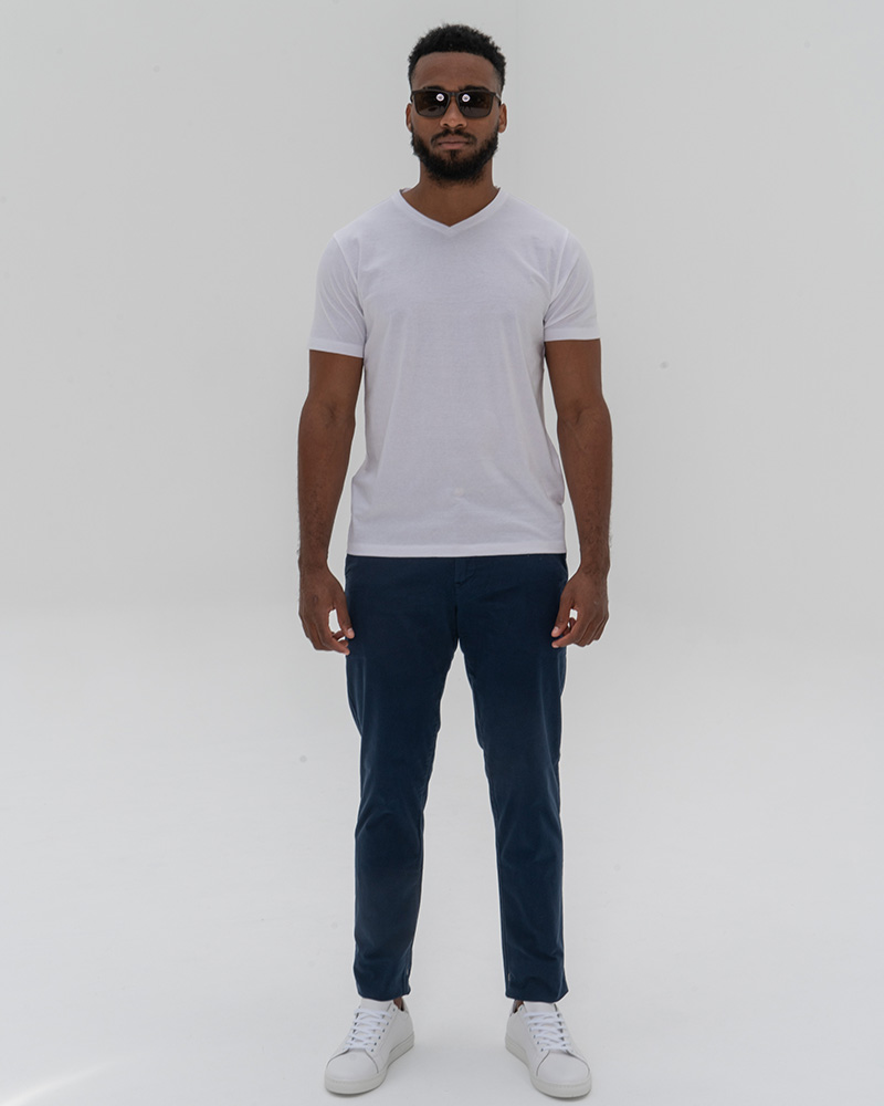 Bege V-neck t-shirt