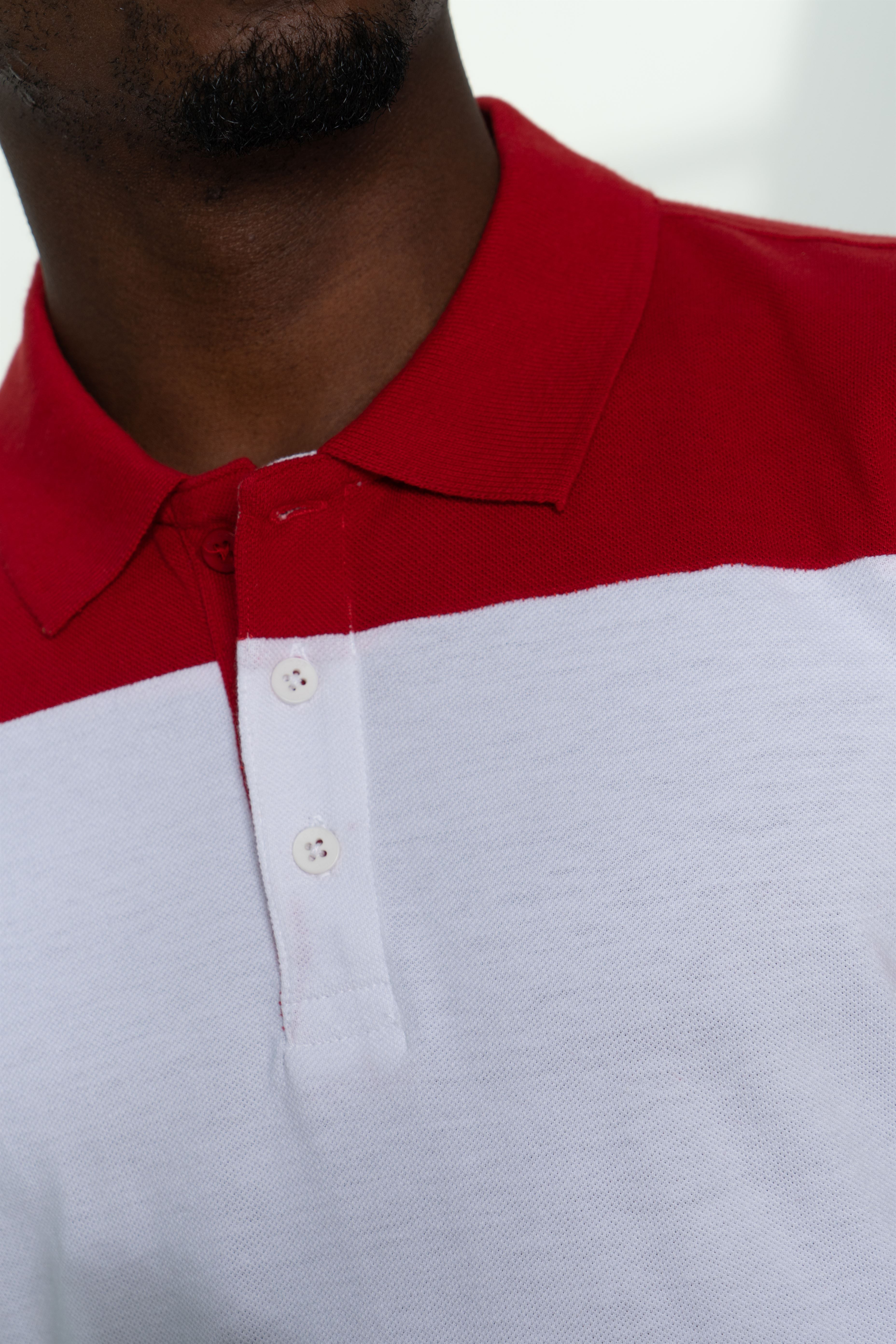 Contrast Color Polo Piquet