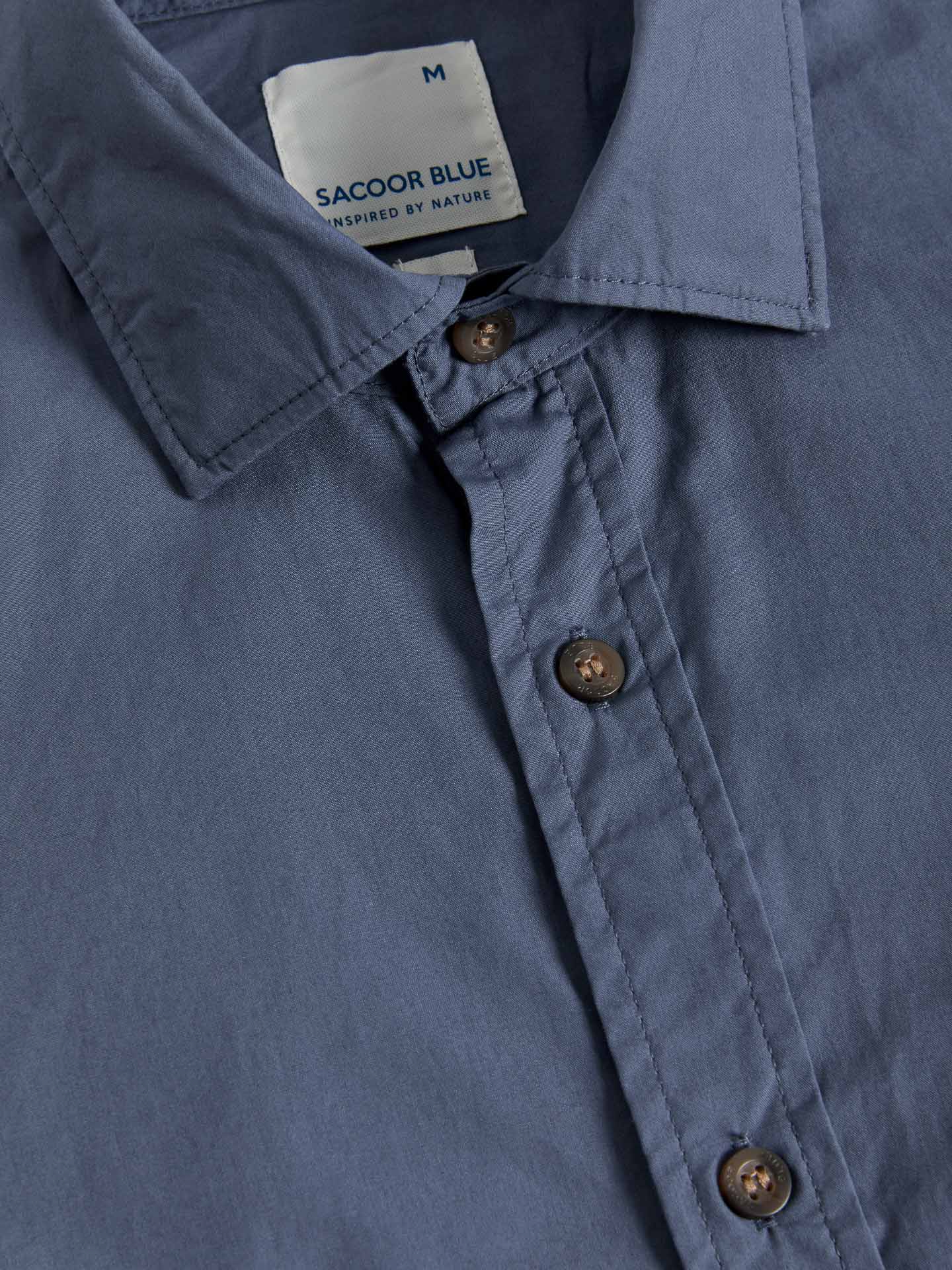 Slim Fit Shirt With Open Collar In Cotton