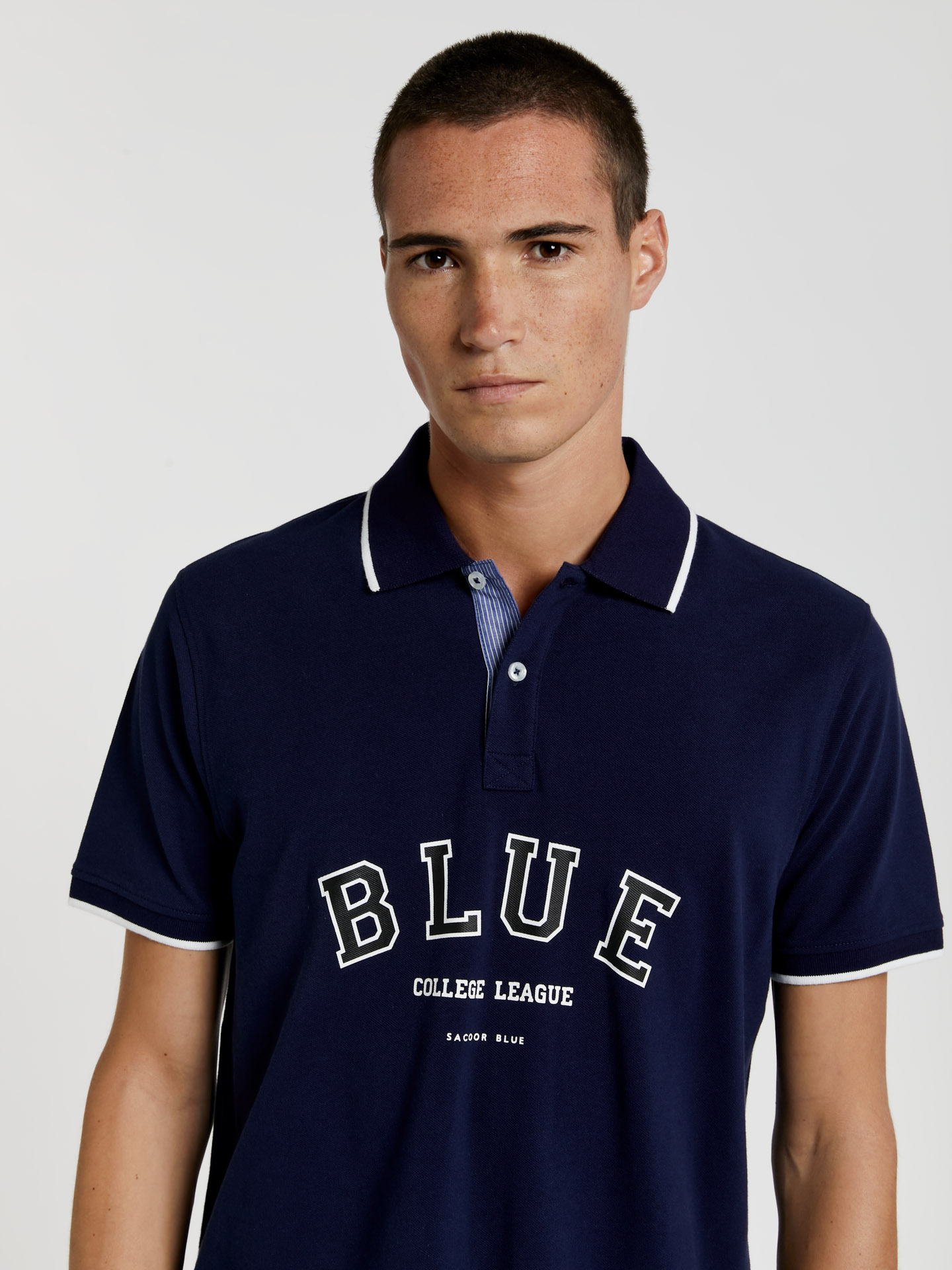 Men's polo piquet varsity