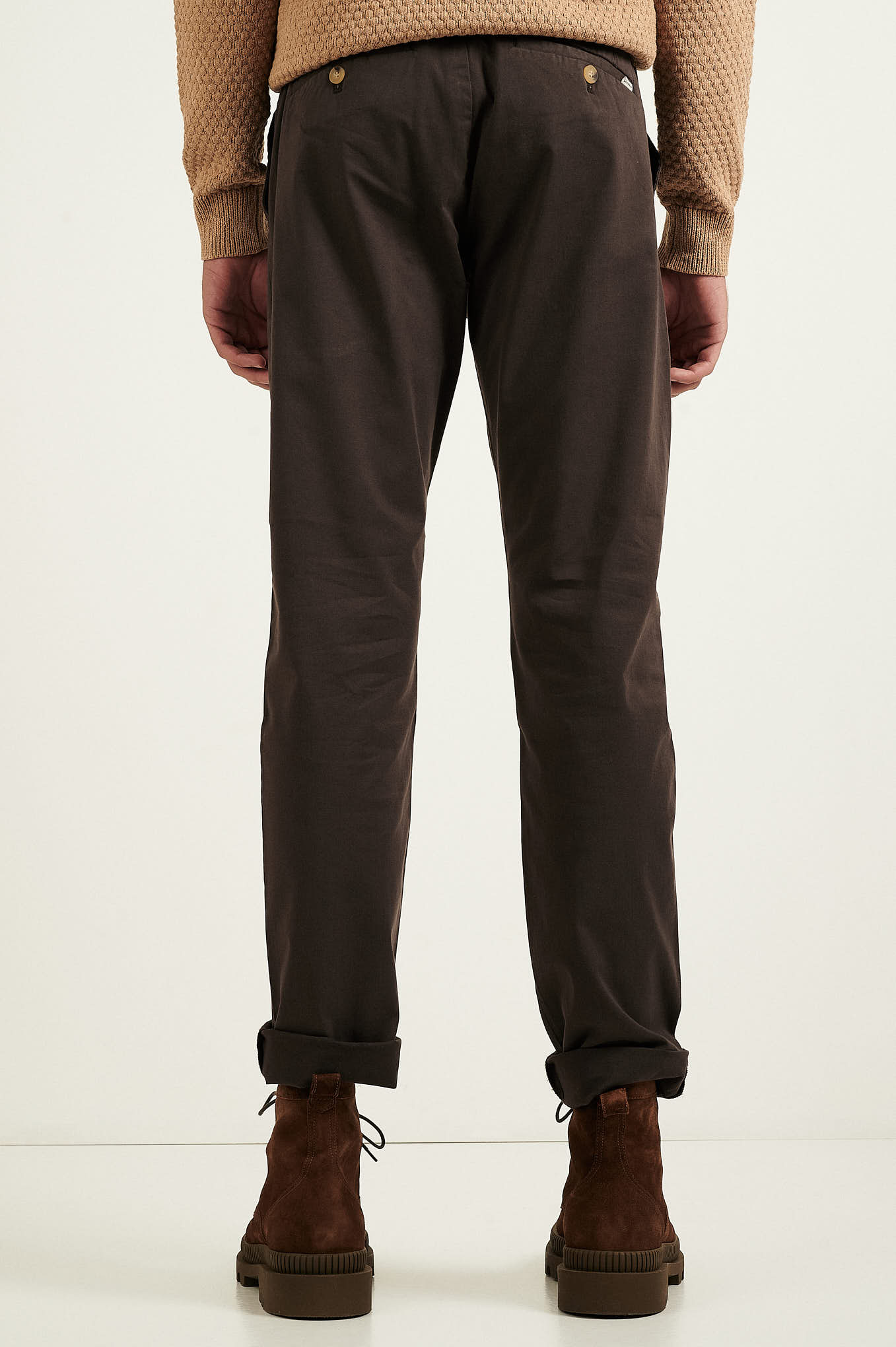 Men's Garment Dyed Chino Trousers Slim