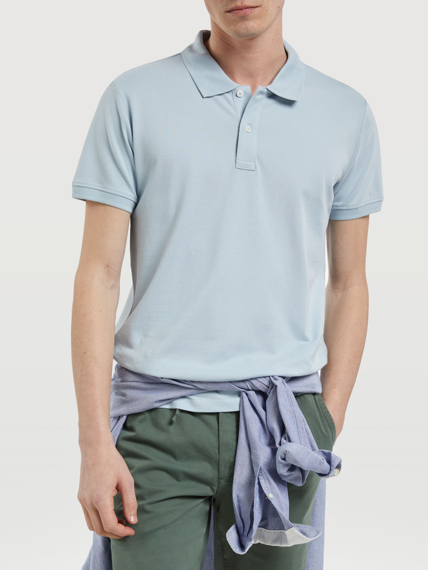 The essential short-sleeved polo shirt by SACOOR BLUE