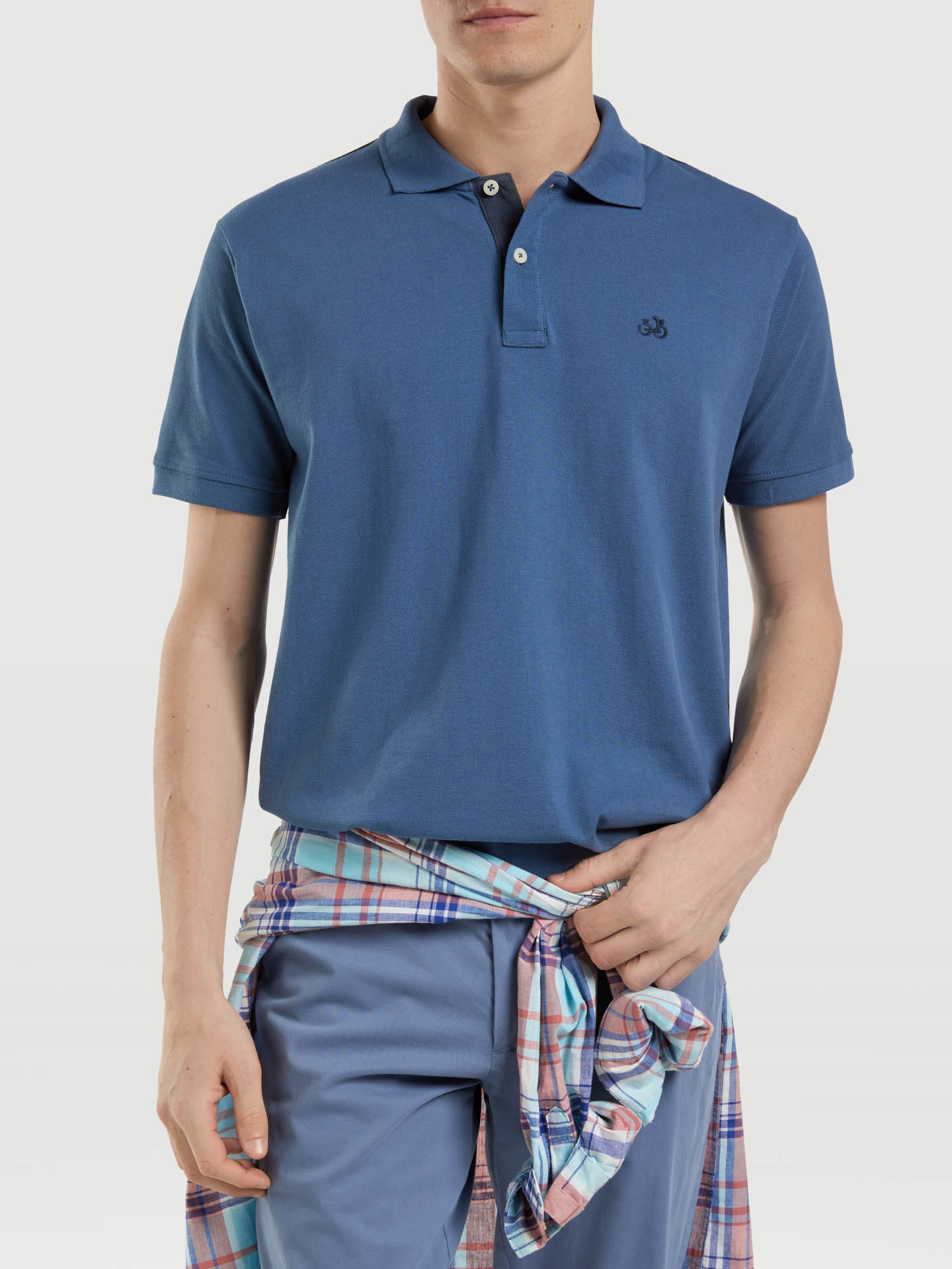 Menâ€™s polo shirt with sport print
