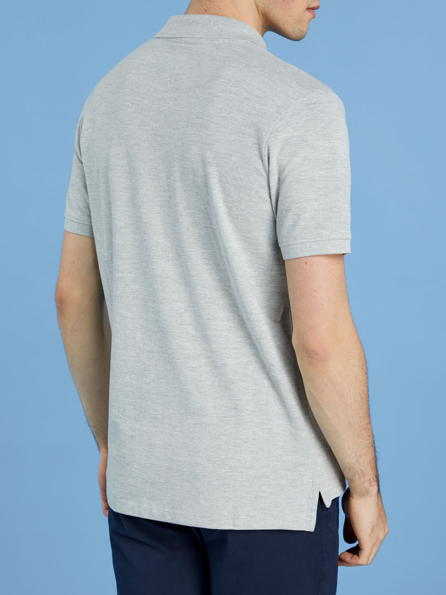 The basic short-sleeved polo shirt by SACOOR BLUE