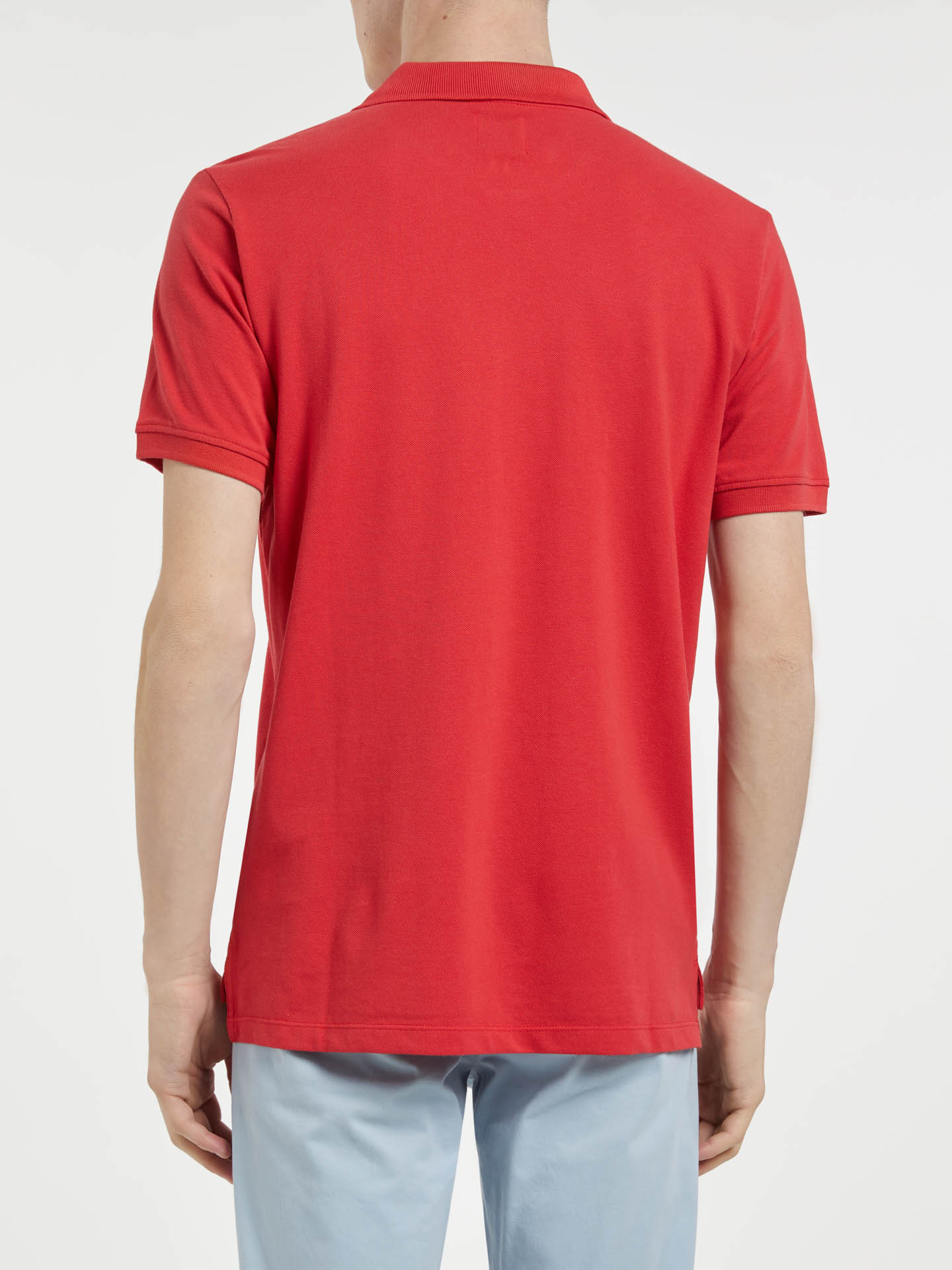 The basic short-sleeved polo shirt by SACOOR BLUE