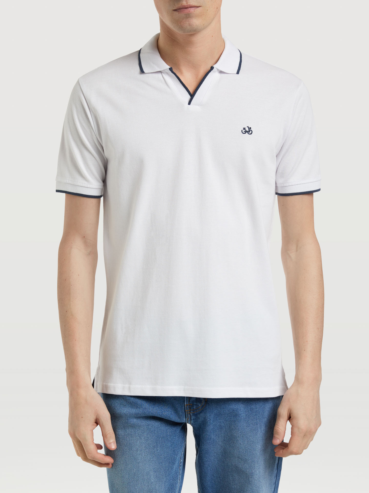 A minimalist-styled polo shirt by SACOOR BLUE
