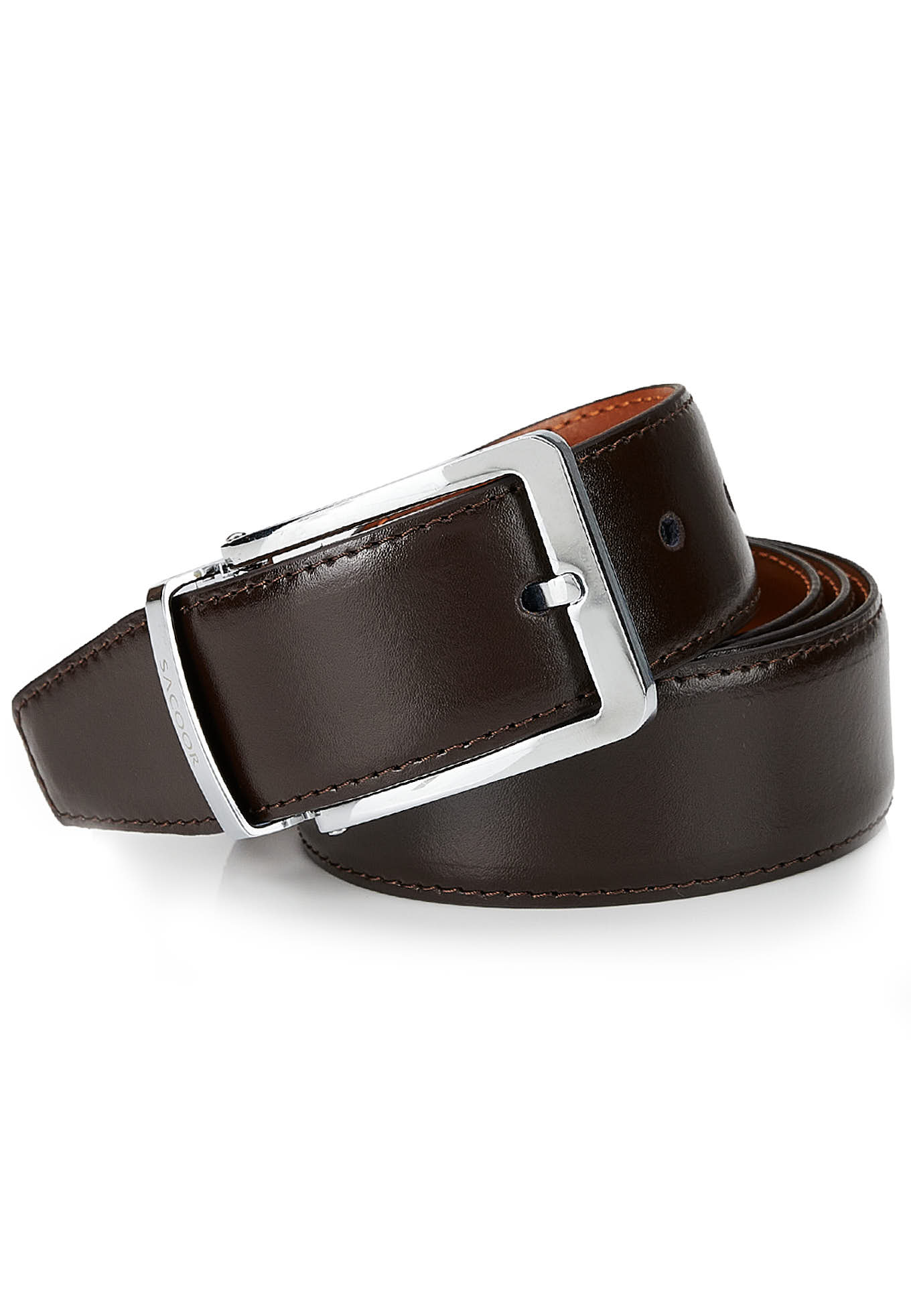 Reversible leather belt