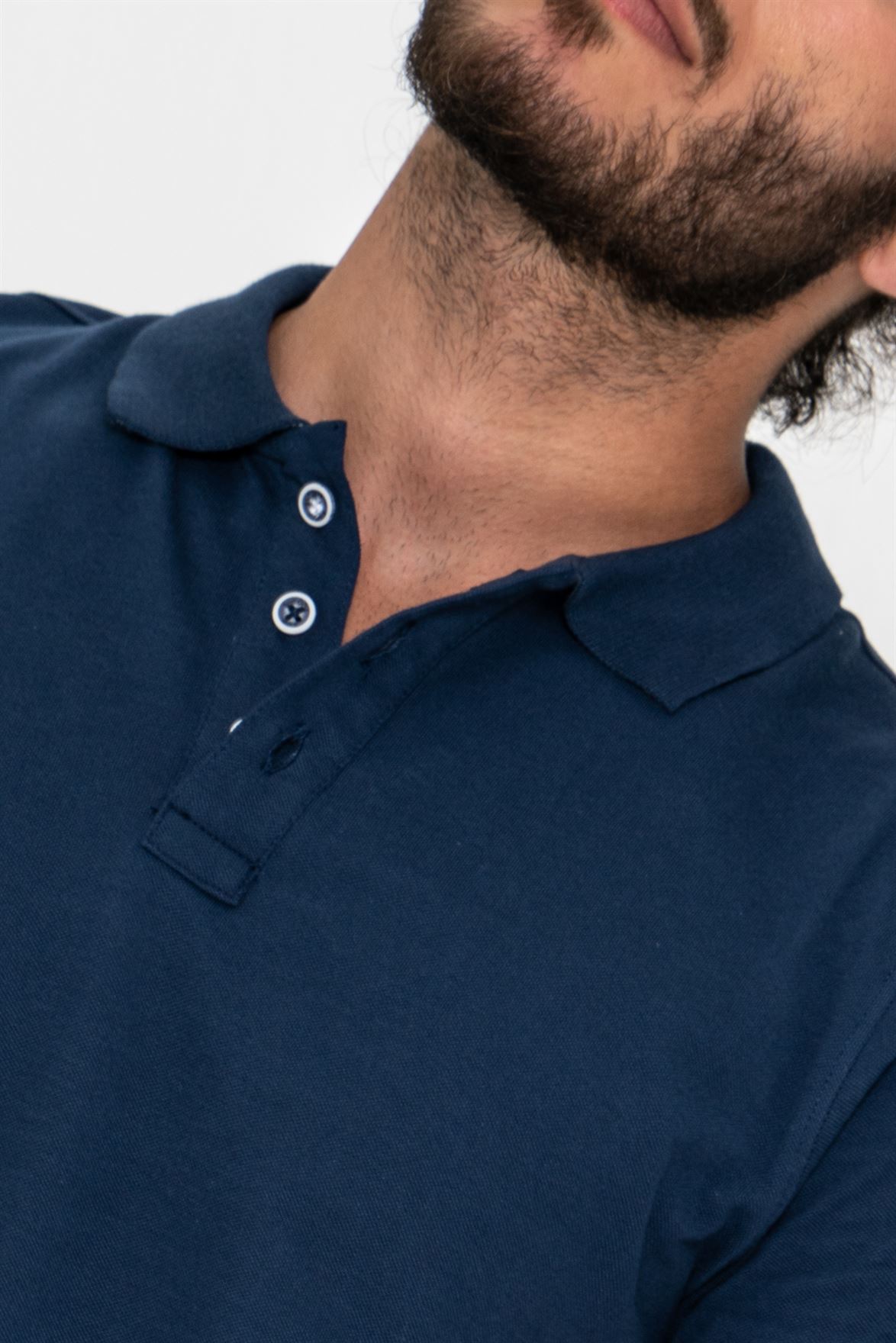 Blue Polo Slim-fit